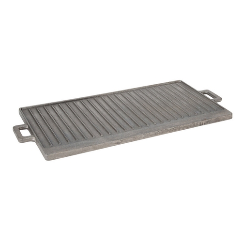 FMP 243-1015 11" x 21" Reversible Cast Iron Griddle / Grill Pan