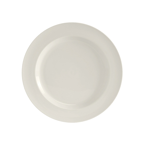 Tuxton China Inc AMU-002 AlumaTux© Modena Pearl White Ceramic 6.25" Plate - 1 Dozen