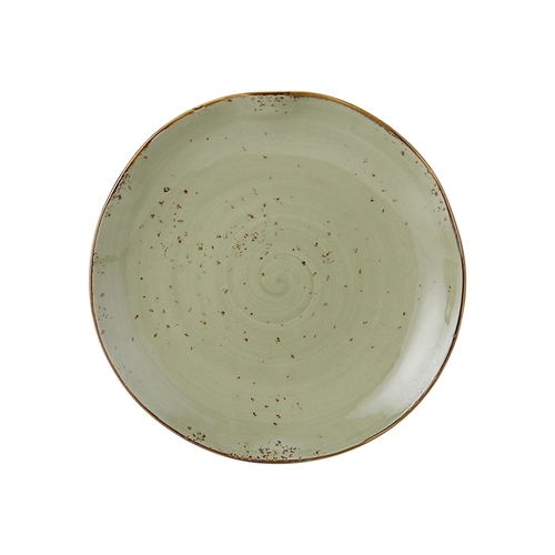 Tuxton China Inc GGO-006 TuxTrendz© Olive Ceramic 10-1/4" Plate - 1 Dozen