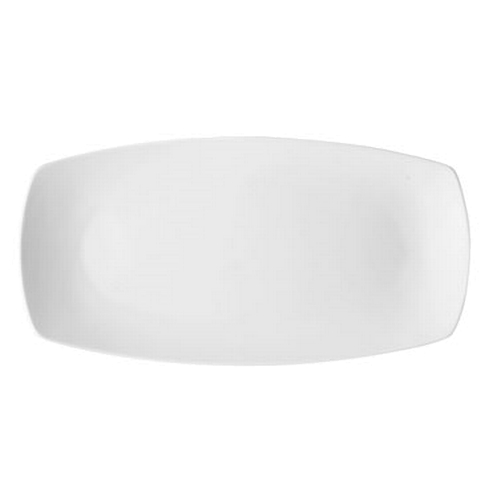 Bauscher Hepp 712336 Options White Porcelain 14" Rectangular Platter - 6 Each
