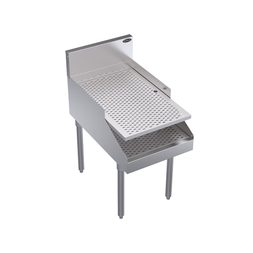 Krowne KR29-RG18 Royal Series 18" Wide Recessed Underbar Drainboard