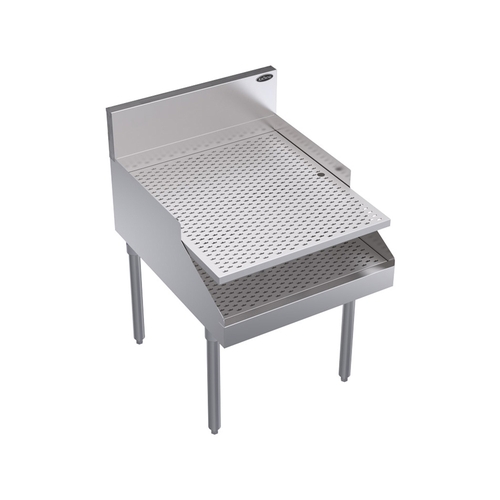 Krowne KR29-RG24 Royal Series 24" Wide Recessed Underbar Drainboard