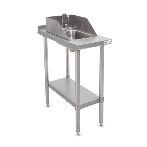 John Boos EFT8-3018SSK-S-X 18"W x 30"D Stainless Steel Filler Table w/ Drop-in Sink