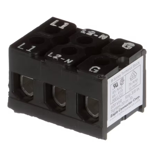 Manitowoc Replacement Parts 2006143 OEM Ice Machine Replacement 3 Pole Terminal Block - 600V