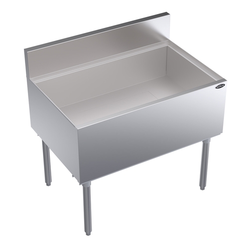 Krowne KR24-36-10 36" Wide 138lb Capacity Underbar Ice Bin With Cold Plate