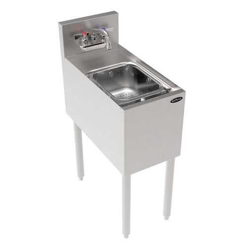 Krowne KR24-12DS 12" Wide One Compartment Underbar Dump Sink