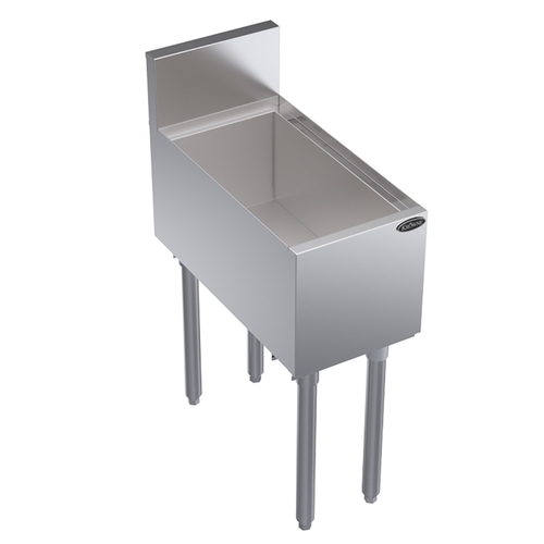 Krowne KR24-12 12" Wide Underbar Ice Bin/Bottle Storage Bin