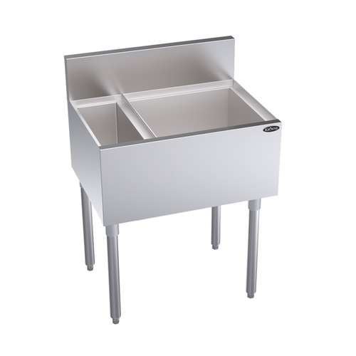 Krowne KR19-MS26R 26" Wide Underbar Ice Bin With Bottle Well