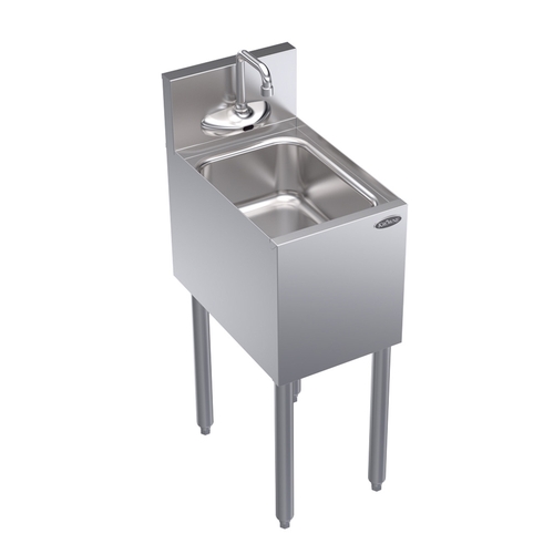 Krowne KR19-1C-E 12" Wide Underbar Hand Sink With Electronic Faucet