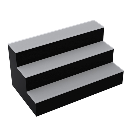 Krowne KR-3T24-L 24" Wide Three Tier Lighted Countertop Liquor Display