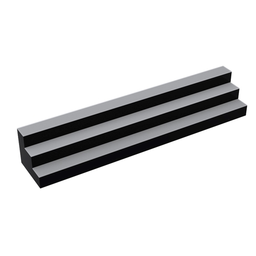 Krowne KR-3T72-L 72" Wide Three Tier Lighted Countertop Liquor Display