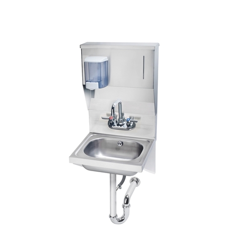 Krowne HS-58 16" Wide Wall Mounted Hand Sink