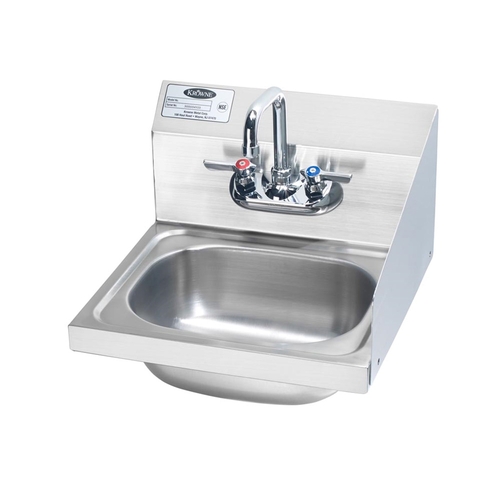 Krowne HS-2-RS 17.25" Wide Wall Mount Hand Sink With Right Side Splash