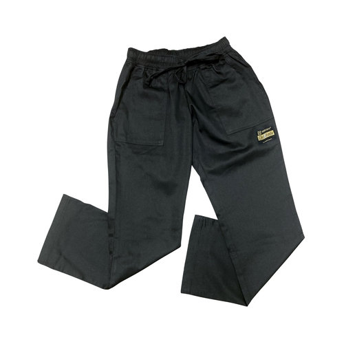 Thunder Group CP108BKS Chef Regalia Women's Black Chef Pants- Small
