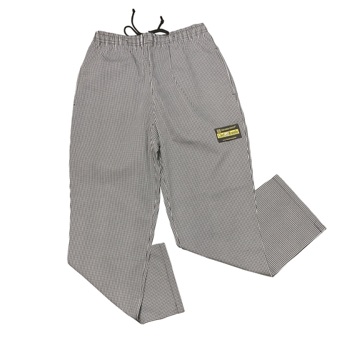 Thunder Group CP203HDM Chef Regalia Houndstooth Relaxed Fit Chef Pants - Medium