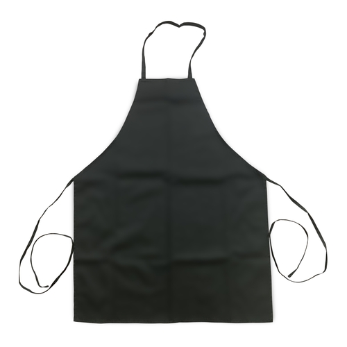 Thunder Group CA3226BK Chef Regalia Black 32" x 26" Full Length Bib Apron