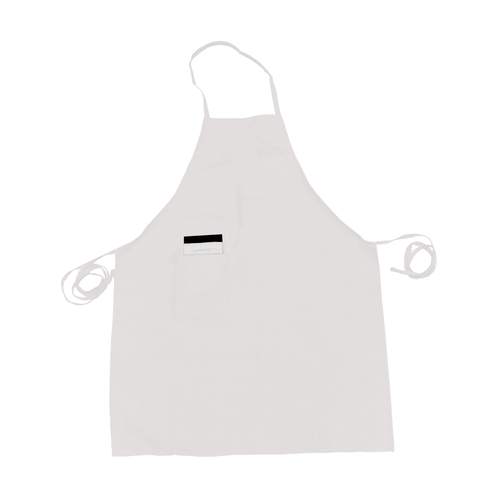 Thunder Group CA3326WH Chef Regalia 33" x 26" White Full Length Bib Apron w/ Pocket