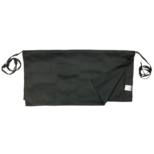 Thunder Group CA1734BK Chef Regalia 17" x 34" Black Four-Way Reversible Waist Apron