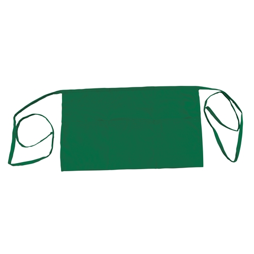 Thunder Group CA1322GR Chef Regalia 13" x 22" Green Waist Apron w/ 3 Pockets