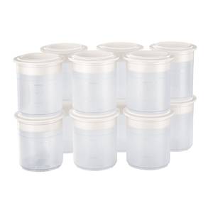 Pacojet 139162-E00-00 Synthetic Pacotizing® Beaker with Lids "White" - Set of 12