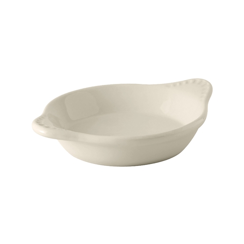 Tuxton China Inc BEN-0902 9 oz American White/Eggshell Ceramic Shirred Egg Dish - 1 Dz