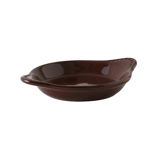 Tuxton China Inc DMN-0902 9 oz. Ceramic Mahogany Shirred Egg Dish - 1 Dz