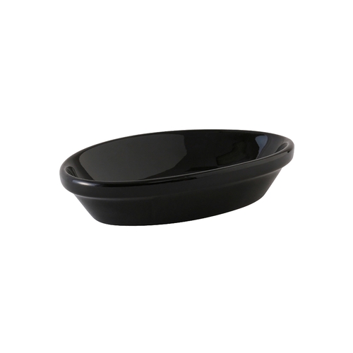 Tuxton China Inc BBK-0803 Ceramic 8 oz Black Nesting Baker - 1 Dz