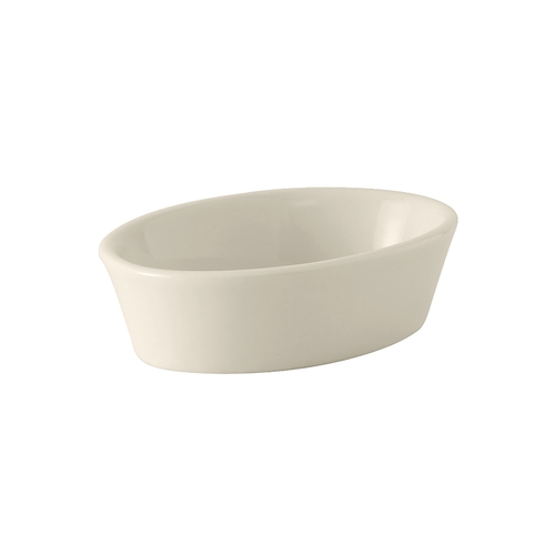 Tuxton China Inc BEK-100 Ceramic 10 oz American White/Eggshell Baking Dish - 1 Dz