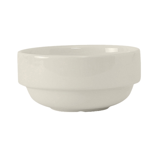 Tuxton China Inc AMU-046 AlumaTux 8-1/2 oz. Pearl White Ceramic Bouillon Cup - 2 Dz