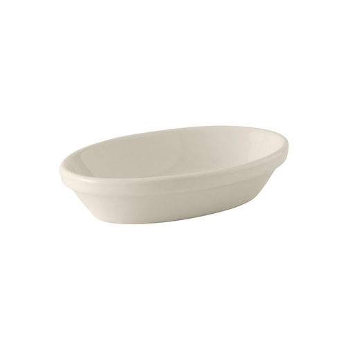 Tuxton China Inc BEK-0803 Ceramic 8 oz American White/Eggshell Baking Dish - 1 Doz