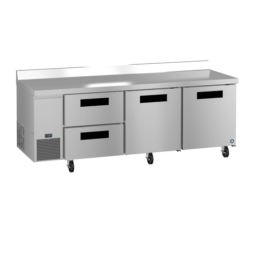 Hoshizaki WLR93B-D2 93" Wide 30 Cubic Foot Two Drawer Worktop Refrigerator