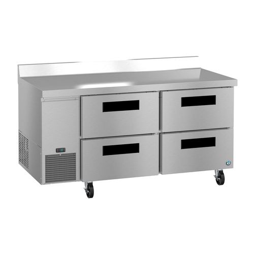 Hoshizaki WLR67B-D4 67" Wide 20 Cubic Foot Four Drawer Worktop Refrigerator