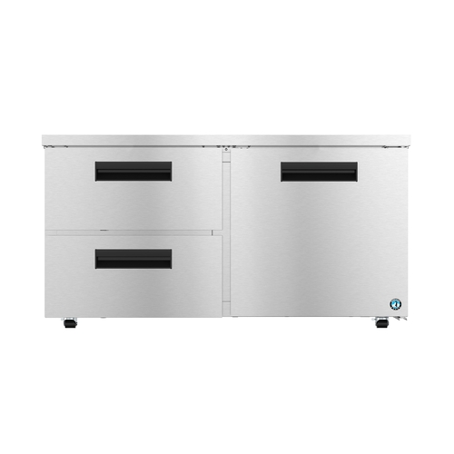 Hoshizaki UR60B-LPD2 60" Wide Low Profile Undercounter Refrigerator With Drawers