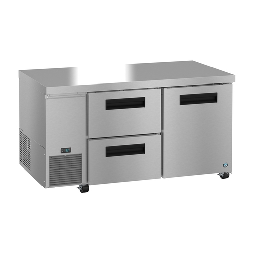 Hoshizaki ULR60B-D2 60" Wide One Door Two Drawer Undercounter Refrigerator