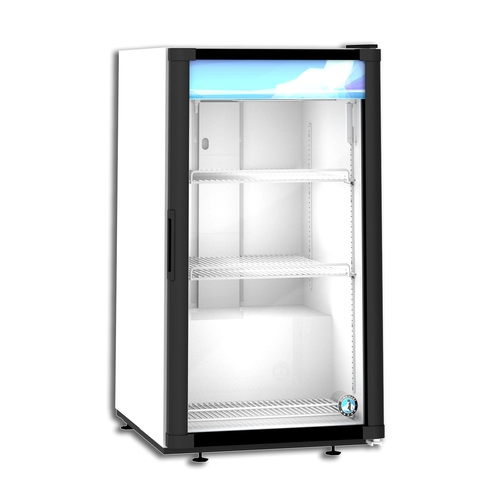 Hoshizaki RM-7-HC-WHT 21.25" Wide Glass Door Countertop Refrigerated Merchandiser