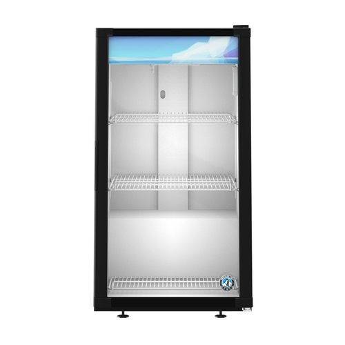 Hoshizaki RM-7-HC-BLK 21.25" Wide Glass Door Countertop Refrigerated Merchandiser