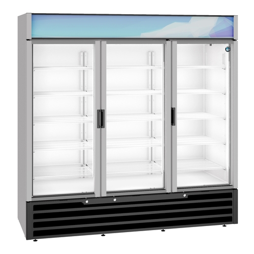 Hoshizaki RM-65-HC 78" Wide Three Section Refrigerated Merchandiser - Silver