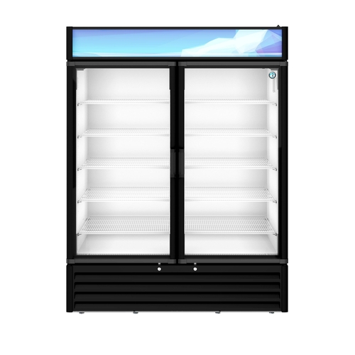 Hoshizaki RM-49-HC-BLK 60" Wide Two Section Refrigerated Merchandiser - Black
