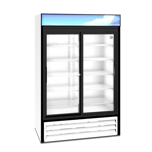 Hoshizaki RM-45-SD-HC-WHT 51" Wide Two Section Refrigerated Merchandiser - White