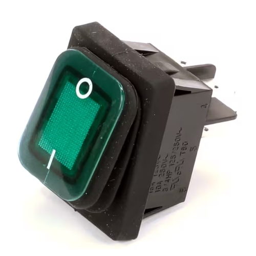 Atosa W0308019 OEM Refrigerator Replacement Green Power Rocker Switch