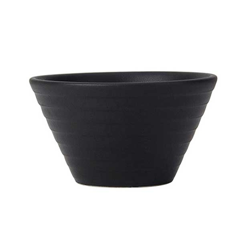 Tuxton China Inc VNB-080 Zion 7-3/4 oz. Matte Black Porcelain Bouillon Cup - 2 Doz