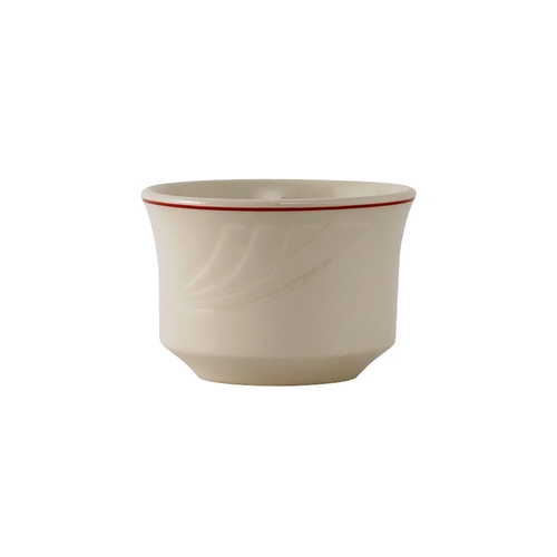 Tuxton China Inc YBB-0752 Monterey 7 oz Eggshell w/ Berry Band Ceramic Bouillon- 3 Doz