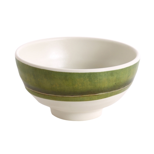 Yanco China BA-404 Bamboo Style Melamine 4.5" dia. 10 oz. Rice Bowl - 4 Doz
