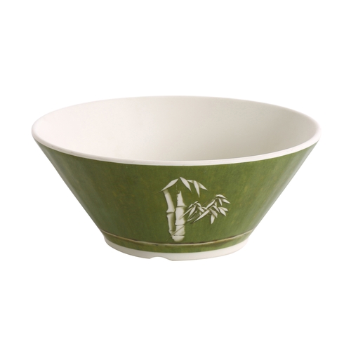 Yanco China BA-508 Bamboo Style Melamine 8" dia. 42 oz. Noodle Bowl - 2 Doz
