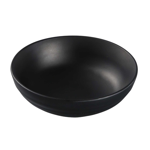 Yanco China BP-3005 Black Pearl Asian Style Melamine 8 oz. Salad Bowl - 4 Doz