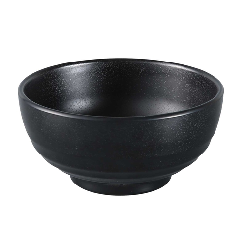 Yanco China BP-3007 Black Pearl Asian Style Melamine 38 oz. Noodle Bowl - 4 Doz