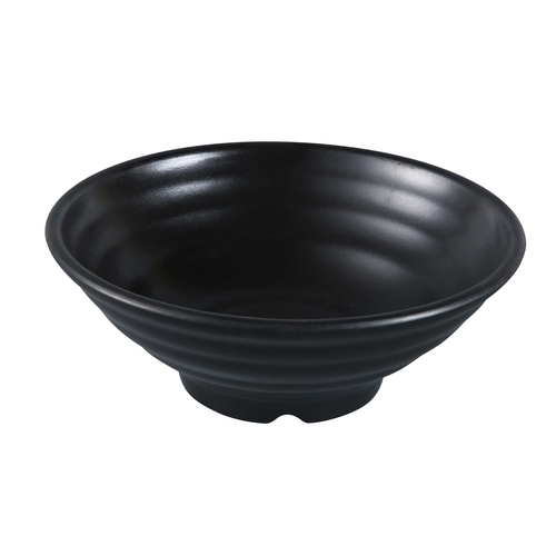 Yanco China BP-3018 Black Pearl Asian Style Melamine 32 oz. Bowl - 2 Doz