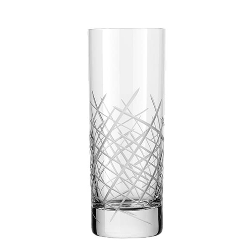 Libbey 9039/69477 Modernist 15 oz Crosshatch Tumbler Glass - 2 Doz