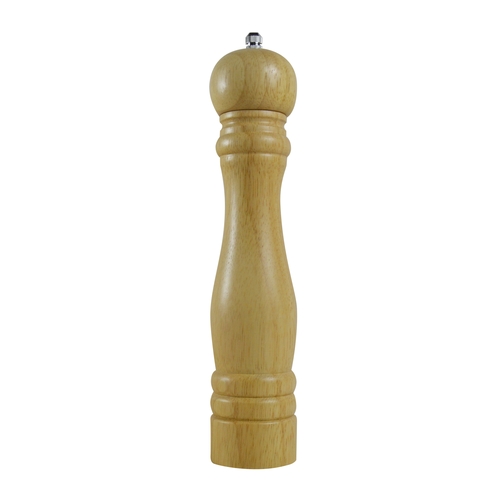 Thunder Group WDPM110BR 10" Pepper Mill w/ Rubberwood Finish