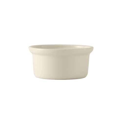 Tuxton China Inc BEB-1006 7.5 oz American White/Eggshell Ceramic Casserole Dish - 1 Dz